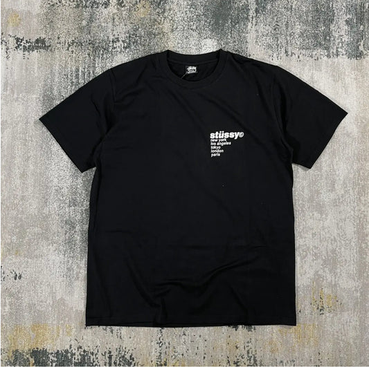 Stussy Strawberry Tee – Black SS22 Graphic T-Shirt