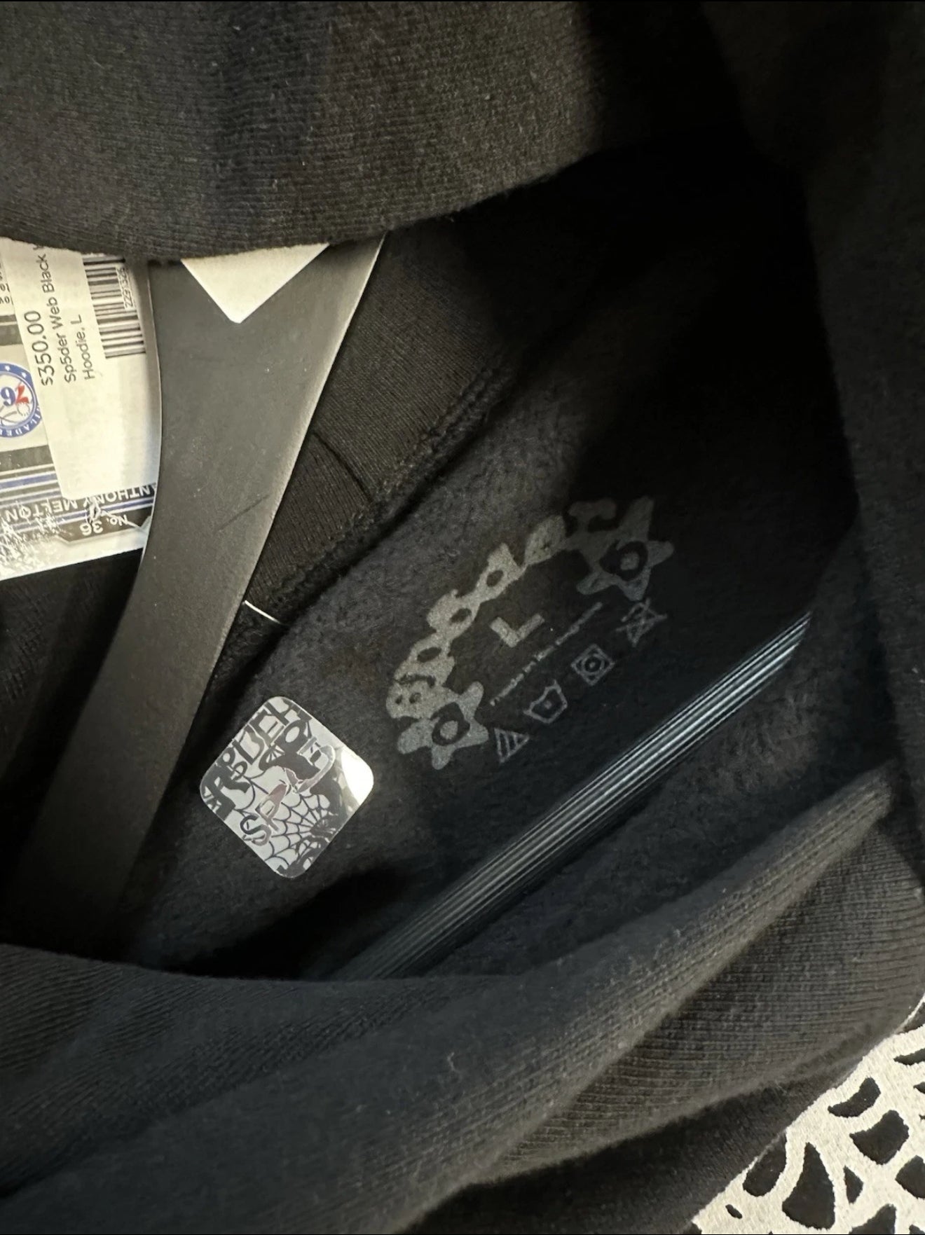 Sp5der Worldwide Black Web Hoodie – Authentic Streetwear