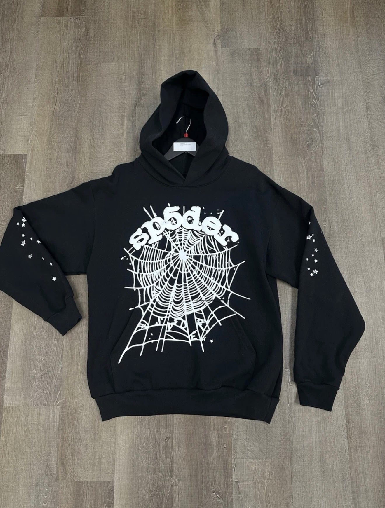 Sp5der Worldwide Black Web Hoodie – Authentic Streetwear