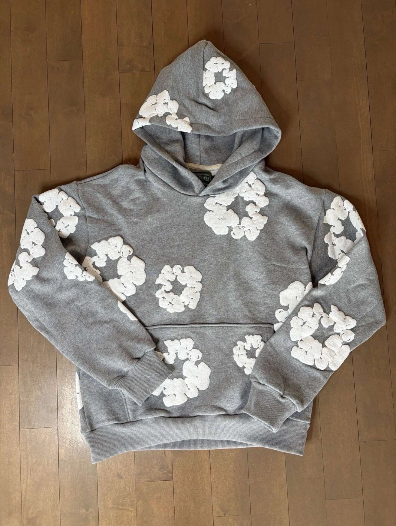 Denim Tears Cotton Wreath Hoodie - Grey - Tremaine Emory Design