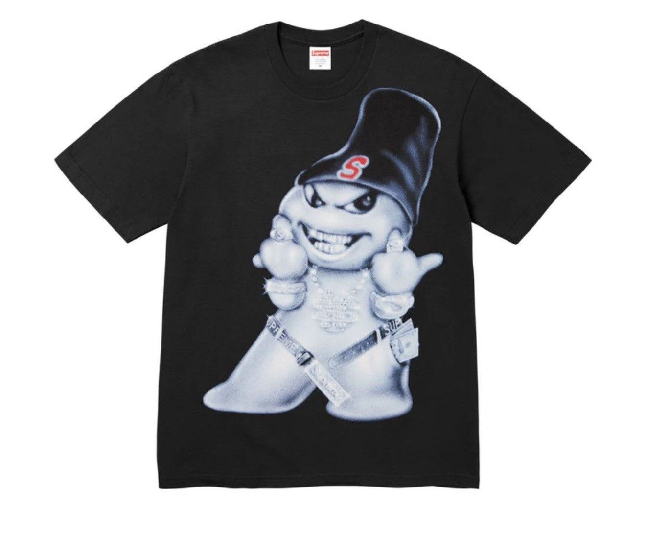 Supreme Snowman Tee Black FW25 Art Dealer ☃️